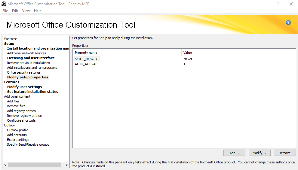 MS Office Customization Tools